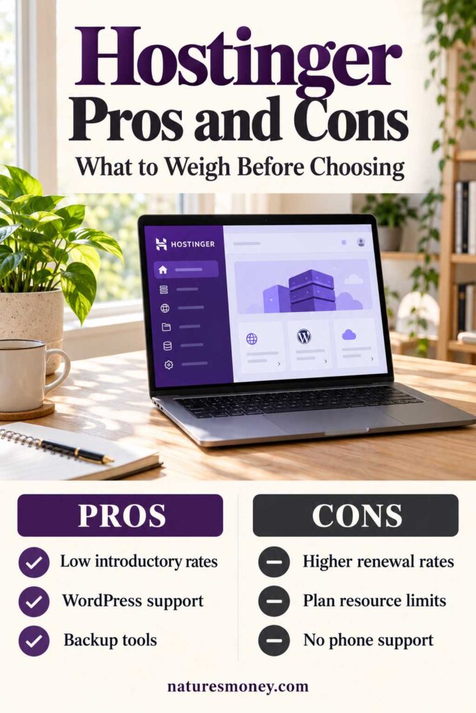 Hostinger renewal costs Hostinger Pros and Cons