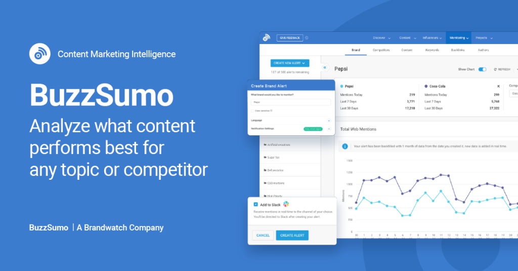 BuzzSumo social media tools