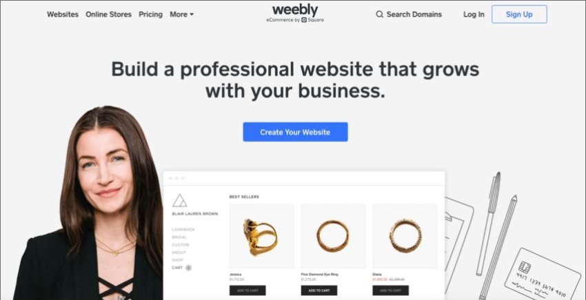 Weebly free website builder